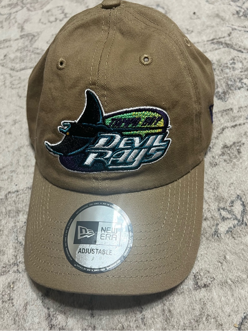 Tampa Bay Devil Rays Logo New Era Cooperstown Adjustable Strapback Cap Hat